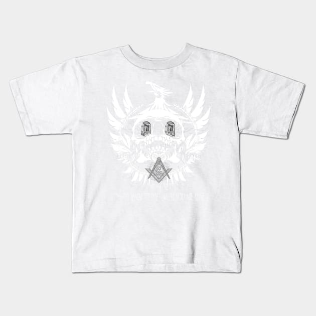 The Secret, death and rebirth Masonic Phoneix design Kids T-Shirt by hclara23